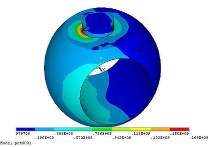 Stress Intensity Distribution of Valve and Piping System