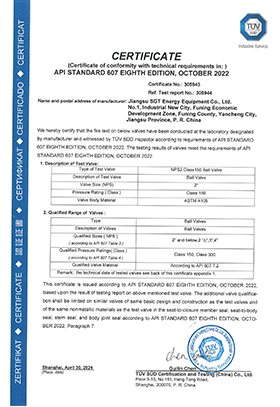 2“Class150 API 607 Certification