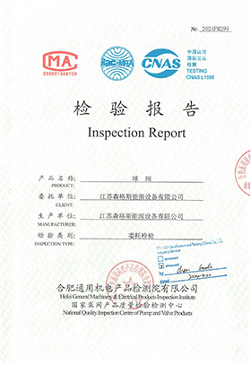 8" Class 600 Inspection Report